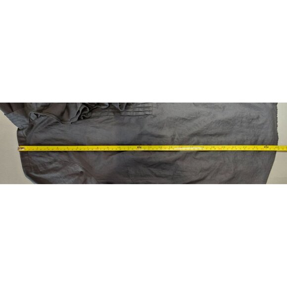 J. Crew Womens 14 Black Ruffle Button Up Shirt - Picture 8 of 10